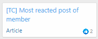 [g-help.net] [TC] Most reacted post of member
