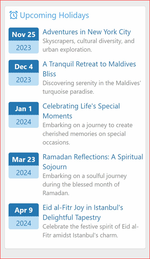 [g-help.net] [XenCustomize] Holidays Manager: Vacations, Trips & Travel-related CMS
