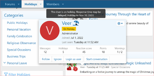 [g-help.net] [XenCustomize] Holidays Manager: Vacations, Trips & Travel-related CMS