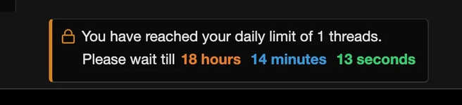 [g-help.net] Post Thread Limit Daily by Olakunlevpn